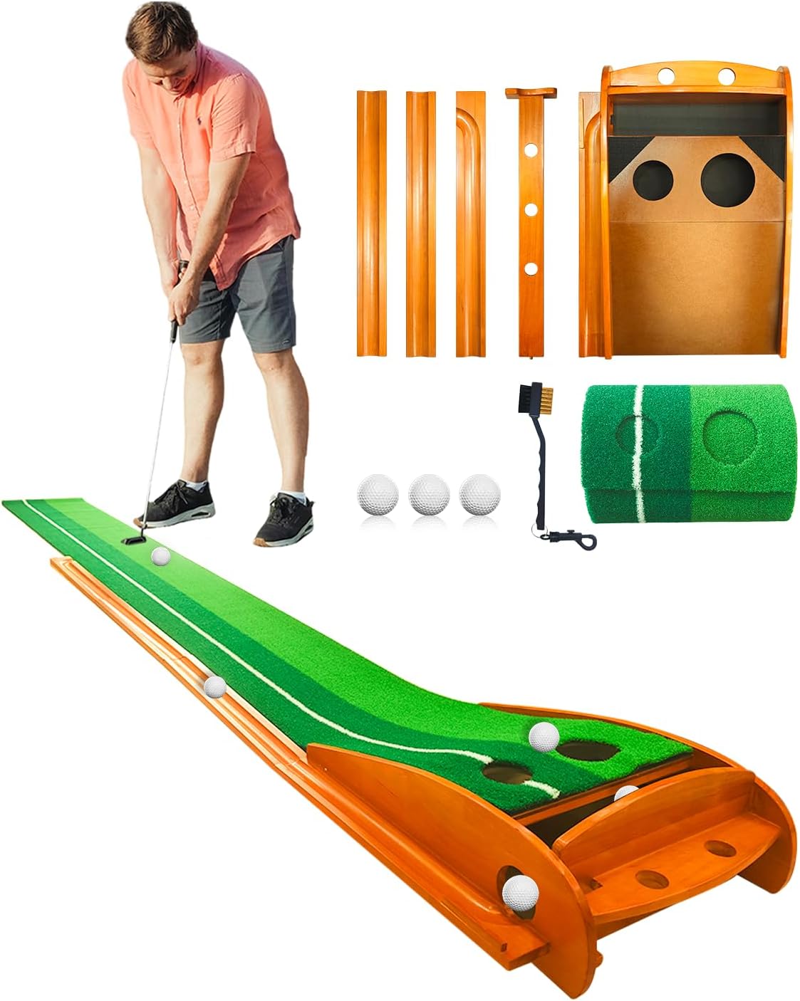 Automatic Ball Return Golf Putting Mat - IDEASSKY