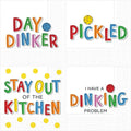 Cheerful Pickleball Cocktail Napkins - 80 Fun Designs!