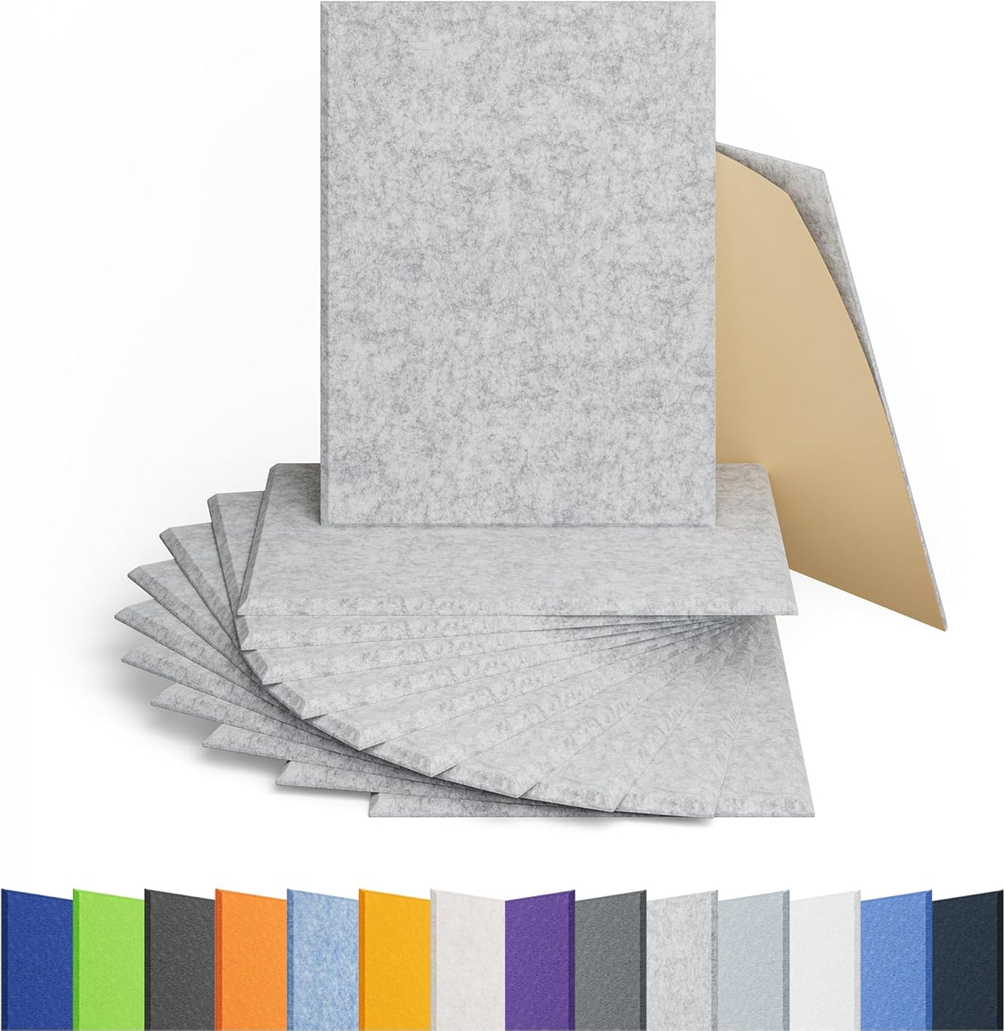 12 Pack Acoustic Panels for Effective Sound Absorption and Style