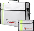 Fireproof Document Bag Large 15 x 12 x 5 in - Water Resistant