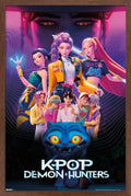 Netflix KPop Demon Hunters 16.5x24.25 Mahogany Framed Poster