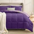 Homelike Moment California King Comforter Set Purple - Reversible