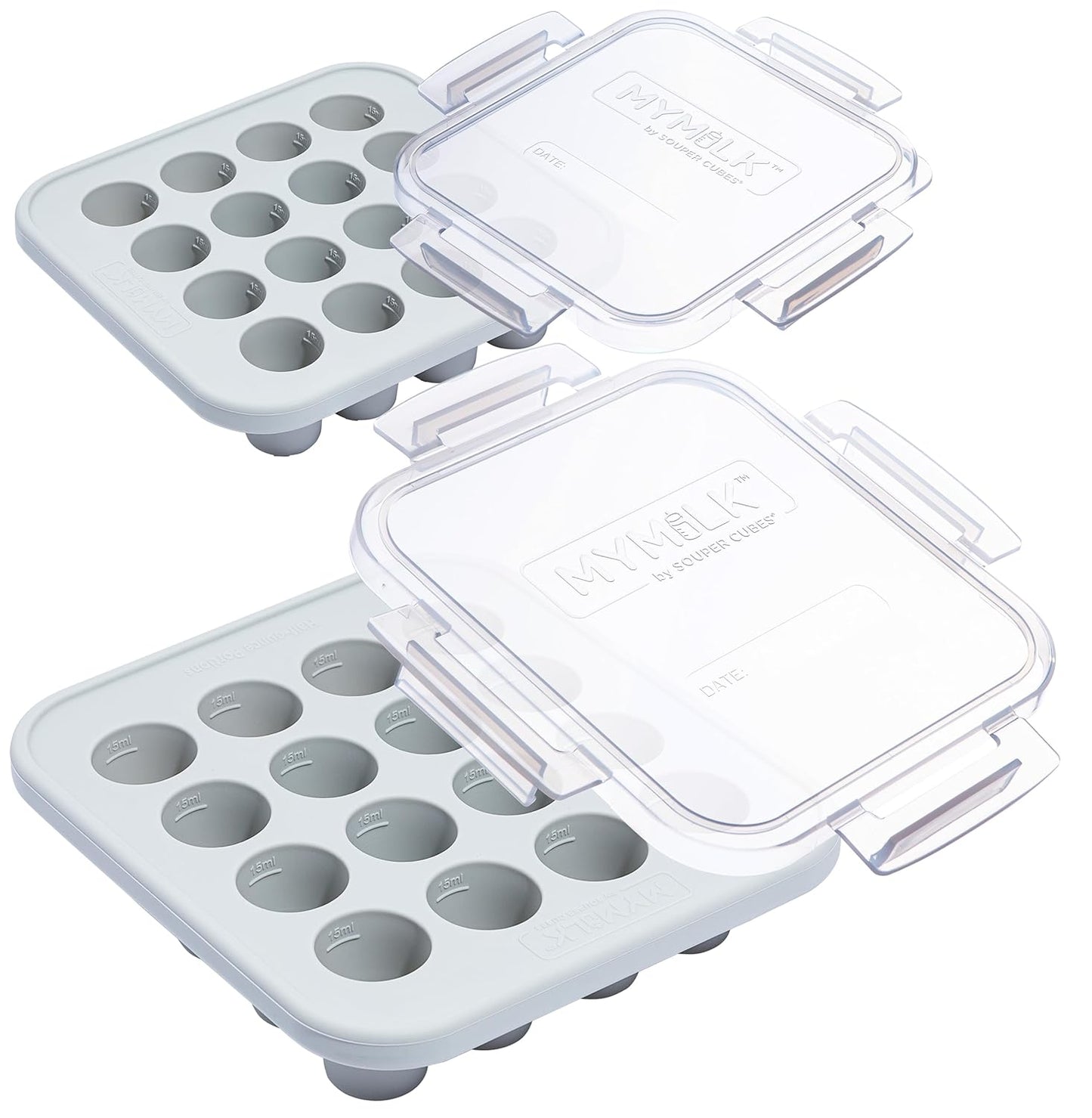 Souper Cubes MyMilk Silicone Breast Milk Freezer Trays - Gray