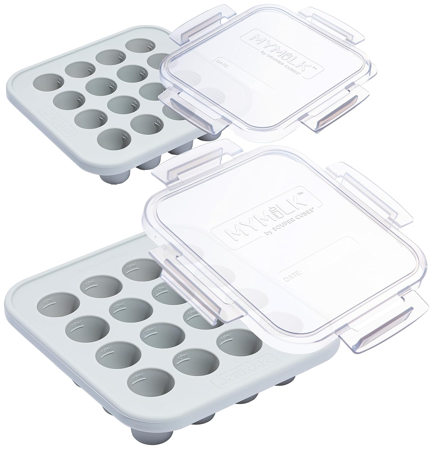 Souper Cubes MyMilk Silicone Breast Milk Freezer Trays - Gray