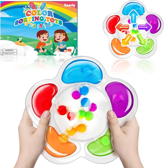 Color Sorting Sensory Toys - Soarly Fun!