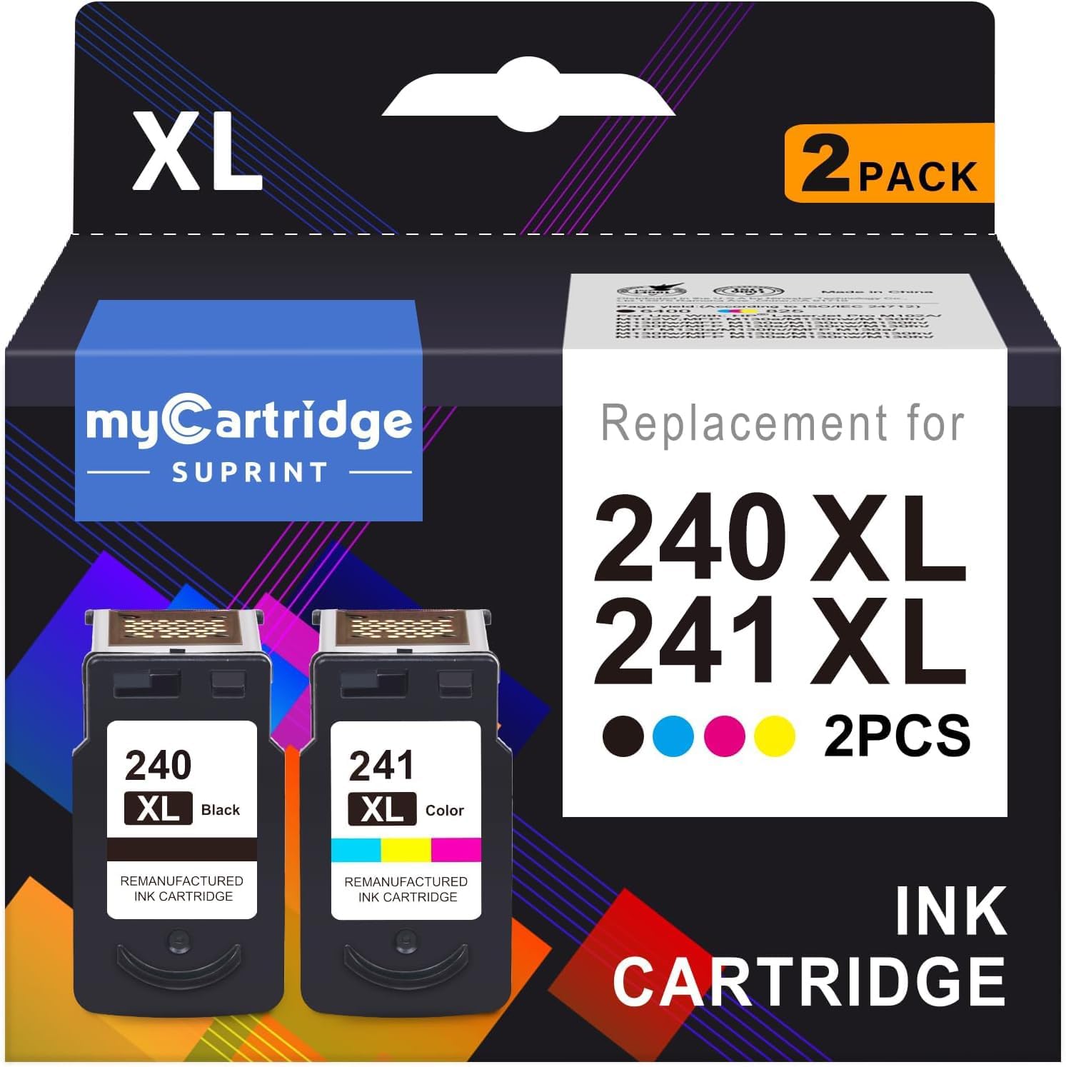 PG-240 XL and CL-241 XL Ink Cartridges for Canon Printers