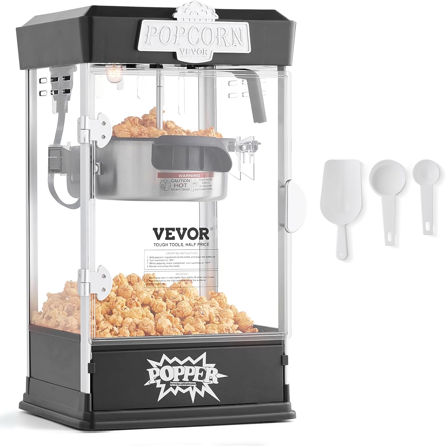 VEVOR 480W Popcorn Maker - Movie Theater Style