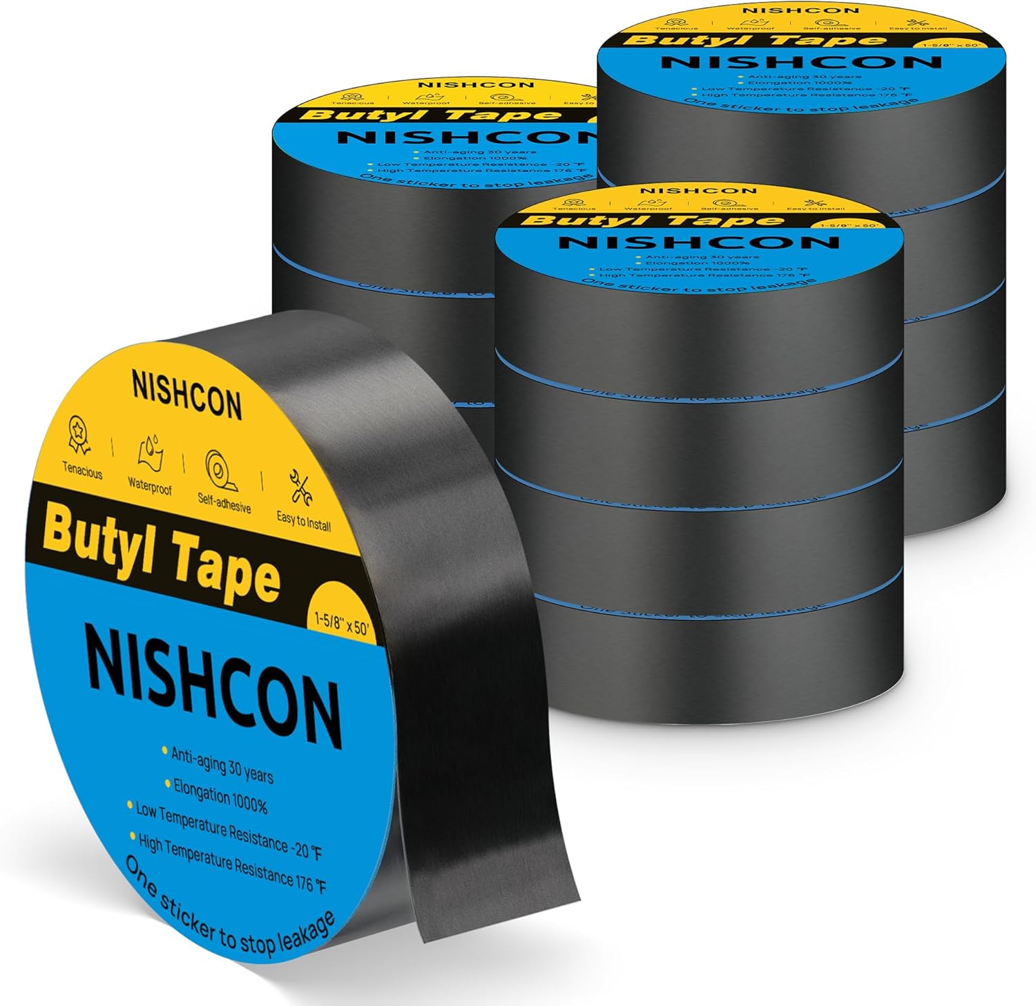 Butyl Joist Tape for Decking 1 5/8in x 50ft, Waterproof Solution