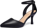 mysoft Women's Pointed Toe Kitten Heels - Comfortable Low (Style KL75)