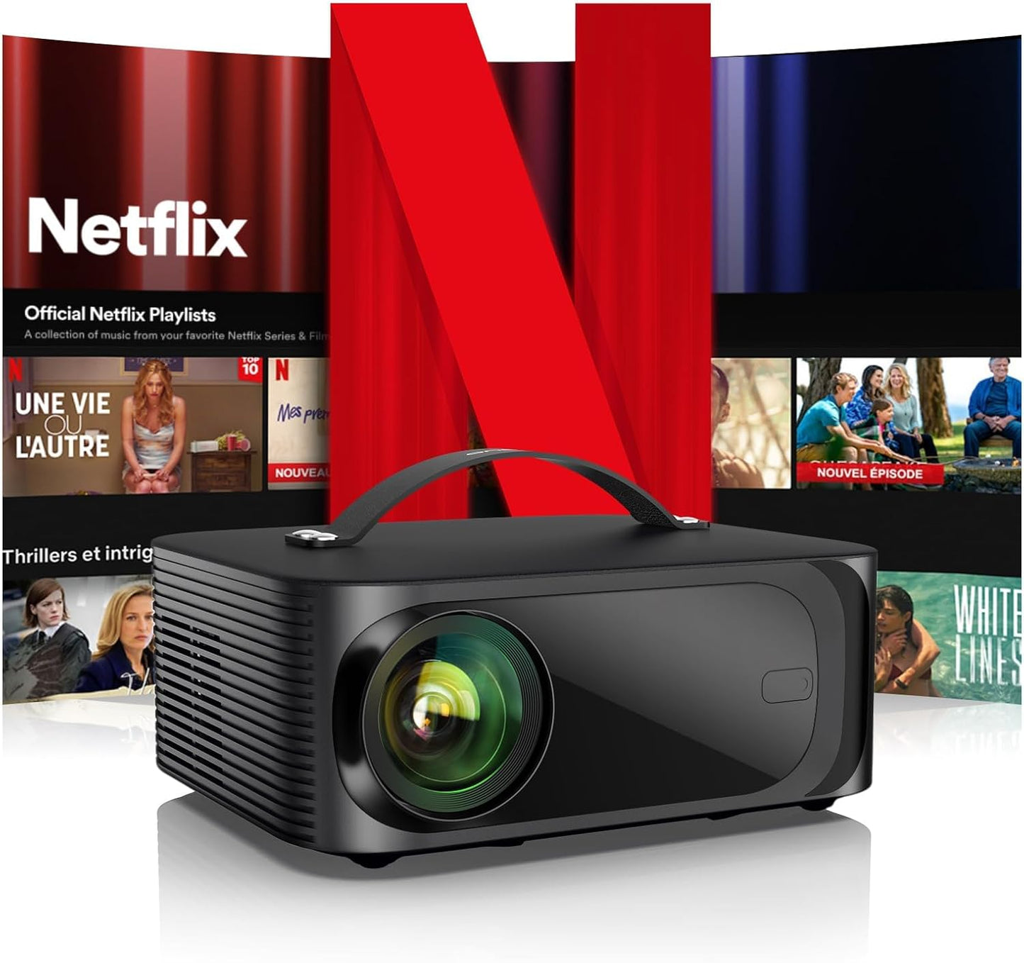 5.1 Surround Sound 4K Projector with Built-In Netflix, ONOAYO