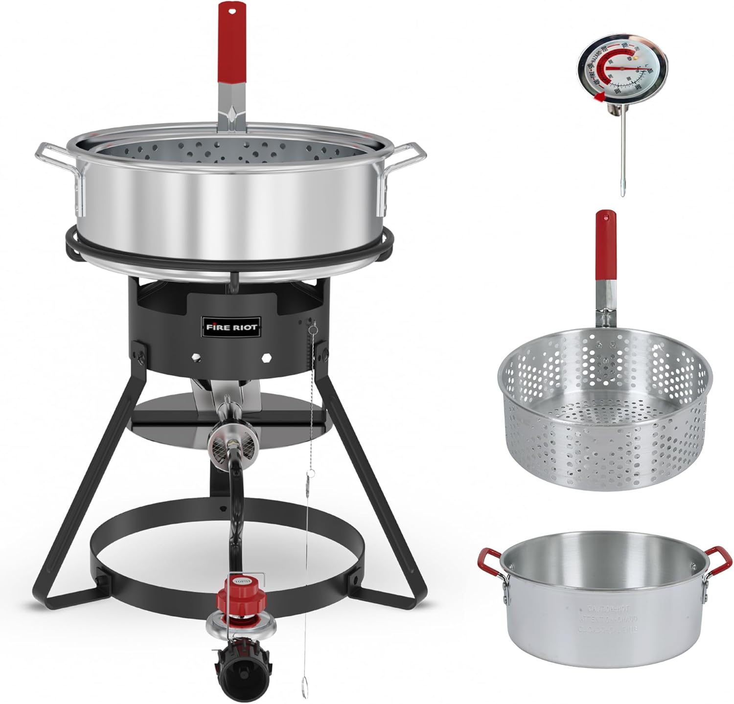 10QT Outdoor Fish Fryer Kit for Perfect Seafood and More