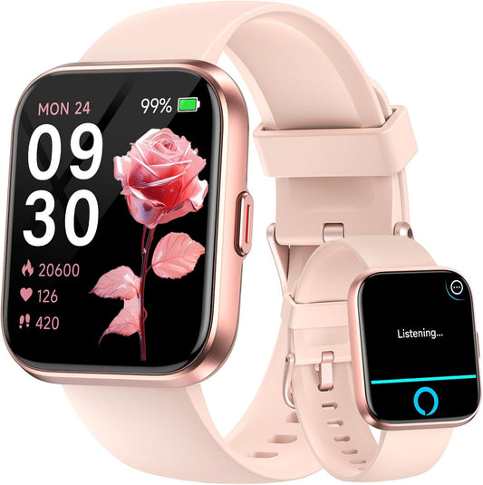 Fitpolo Smart Watches for Women with Alexa and Bluetooth Calls