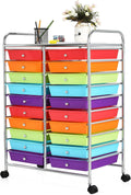 GOFLAME 20-Drawer Rolling Storage Cart - Compact Craft & Office