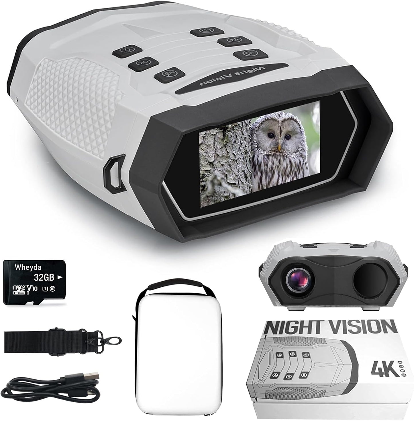 Night Vision Goggles with 4K Clarity and 1968FT Range