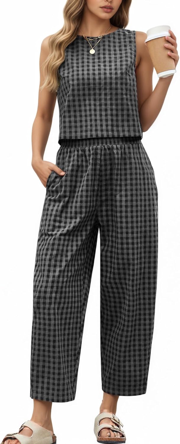 Chic 2 Piece Sets for Women - Summer Matching Wide Leg Pants