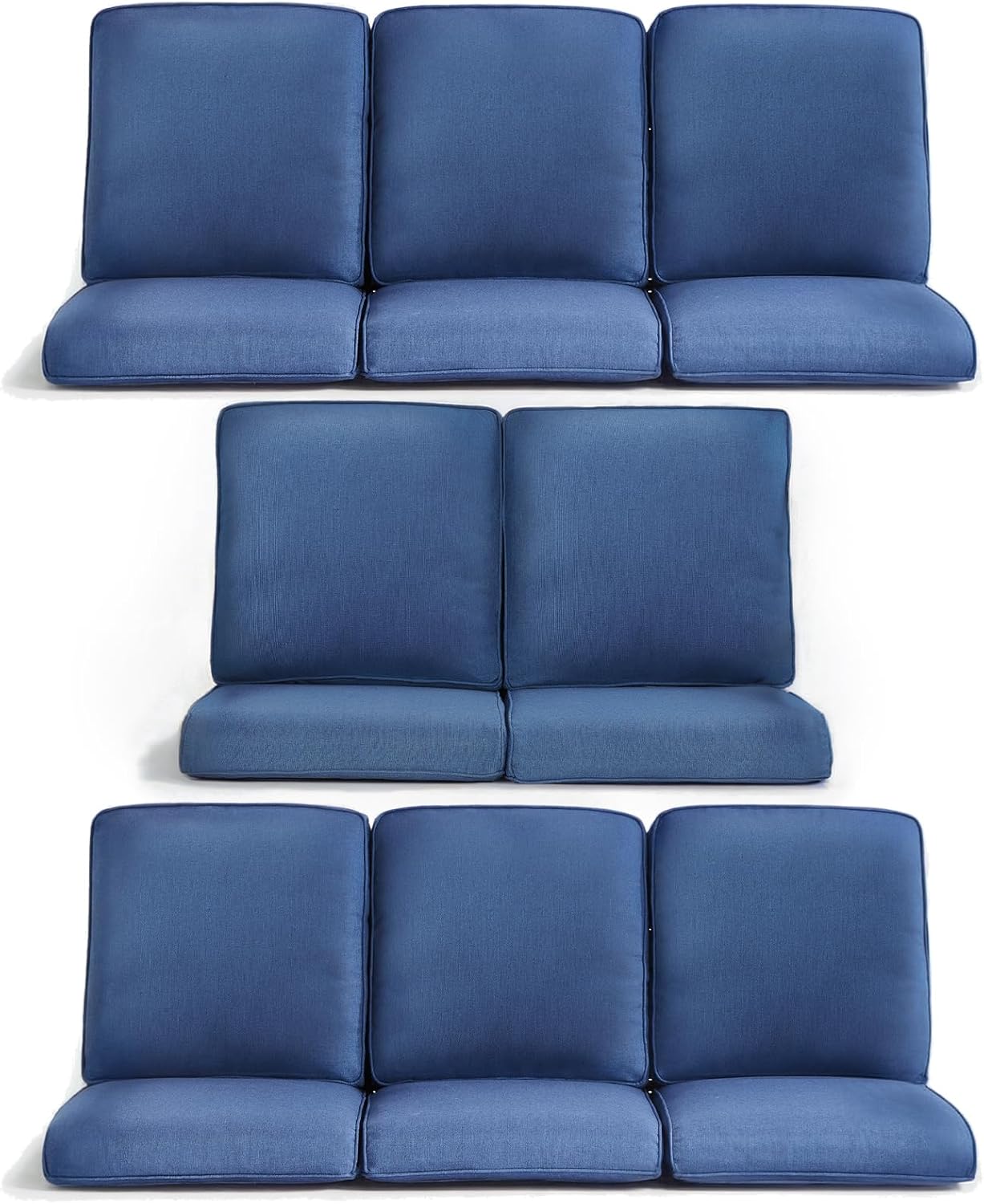 8-Piece Outdoor Patio Cushion Set for Wicker Sectional Sofa