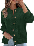 Cable Knit Cardigan Open Front Sweater - Cozy Layering Cardigan