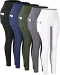 Leggings with Pockets for Women High Waisted Tummy Control - 3