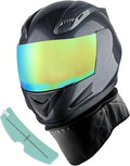 1STORM Motorcycle Full FACE Helmet Mechanic - Ultra Lightweight DOT