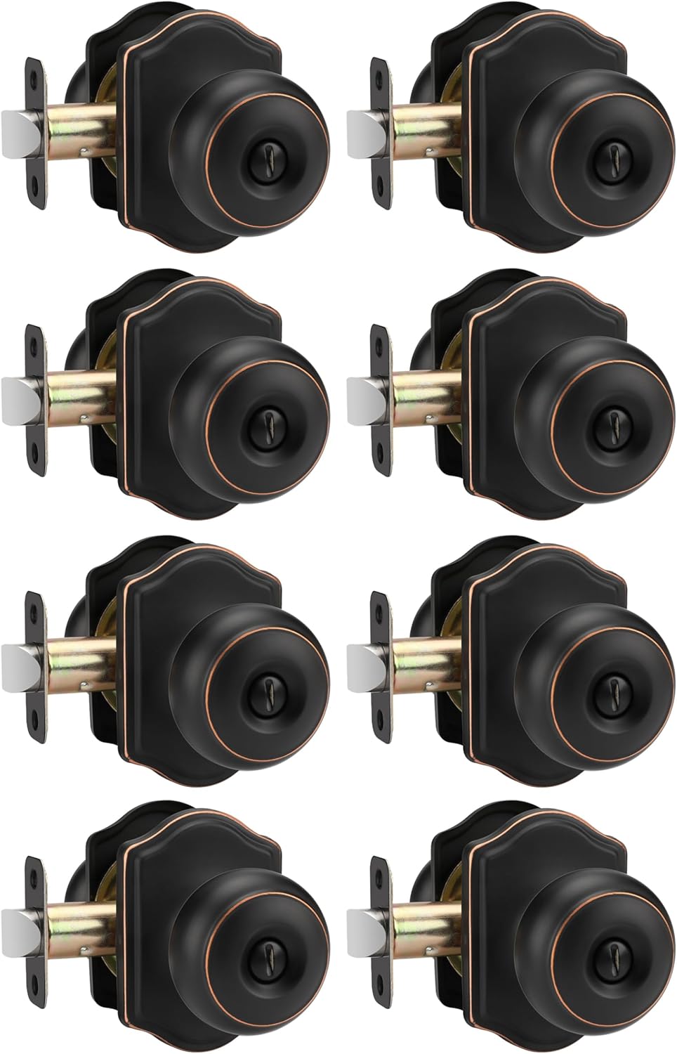 Oil Rubbed Bronze Door Knobs for Bedrooms and Bathrooms