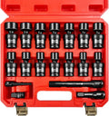 WETT 1/2ft Drive Shallow Impact Universal Joint Socket Set - Flexible