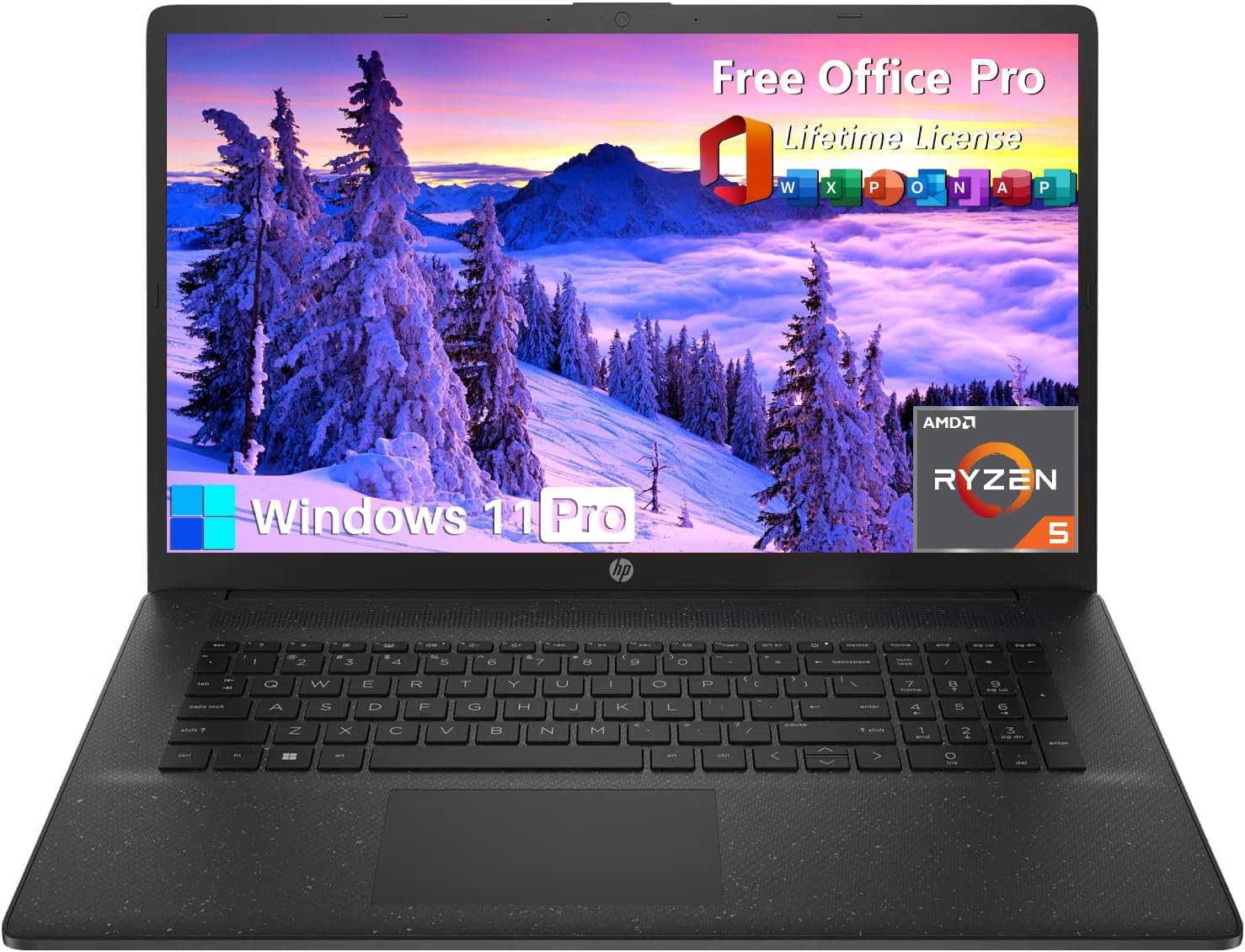 HP 17 Laptop: Powerhouse Performance & Lifetime Office Pro