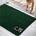 48x30 Dog Doormat for Muddy Paws - Deep Green Absorbent Mat