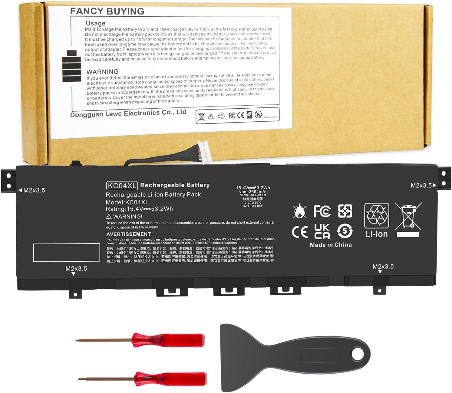KC04XL Laptop Battery for HP Envy X360 Series - Reliable Power