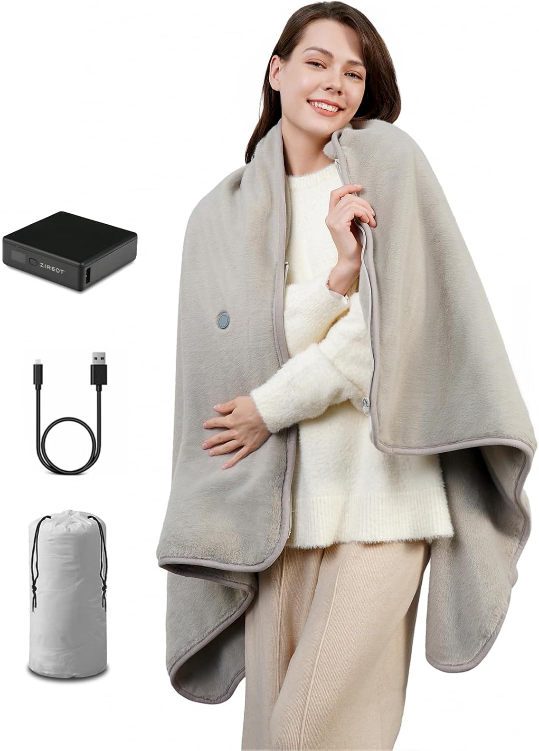 Zireot Rechargeable Heated Blanket