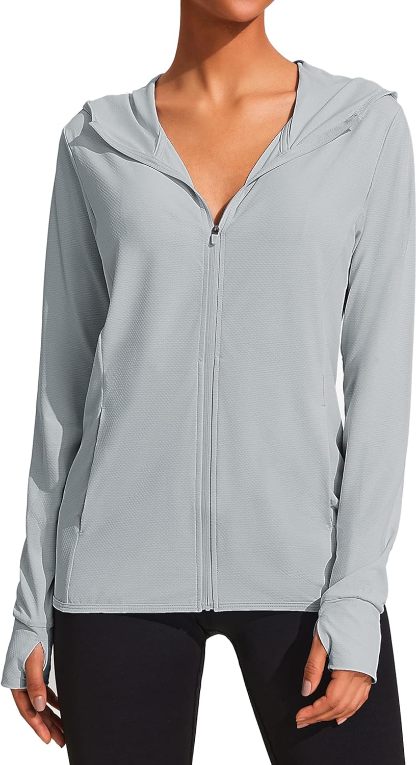 COOrun Women's Sun Protection Hoodie - UPF 50+ Active Wear
