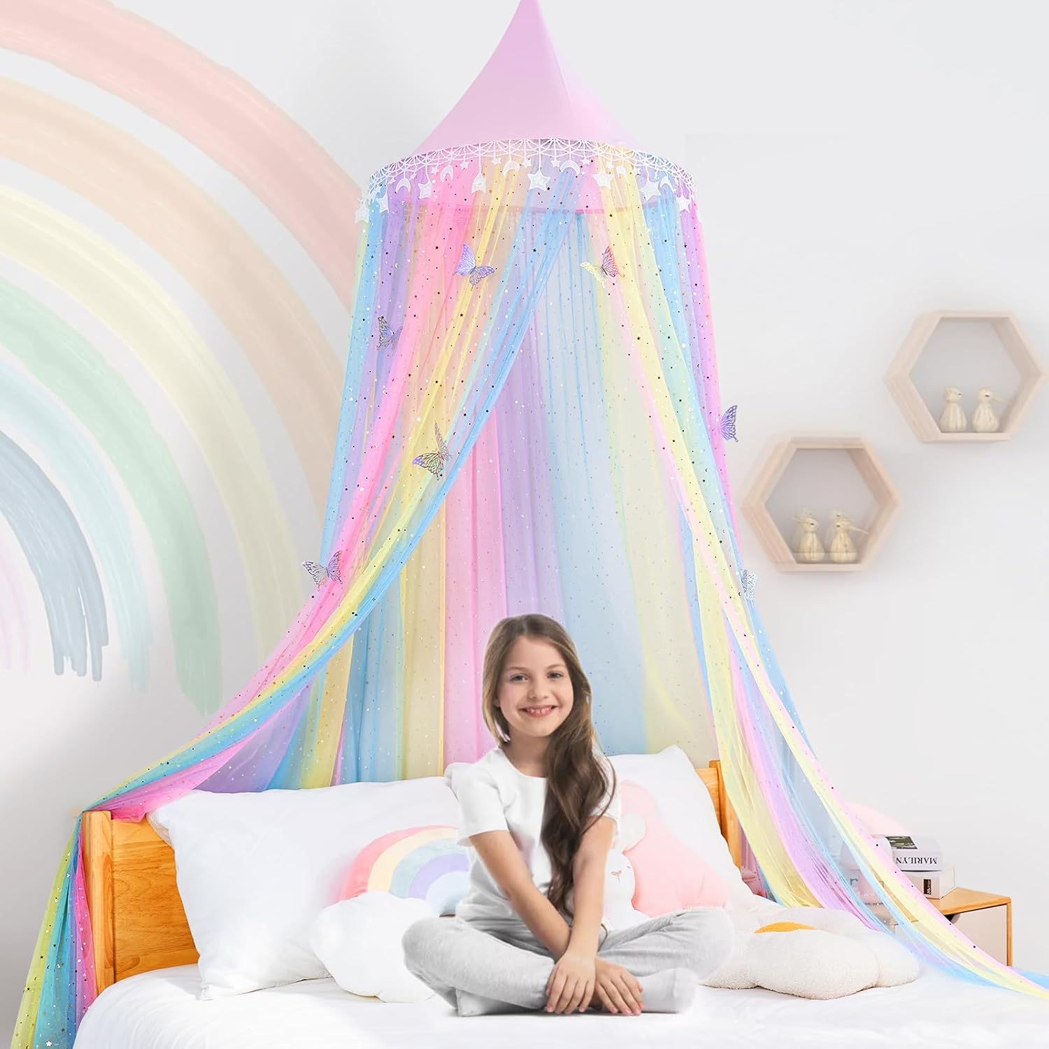 Rainbow Fairy Canopy by STAOLENE