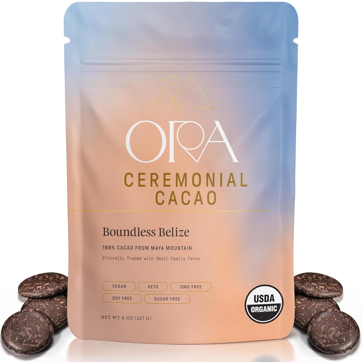 ORA Ceremonial Cacao - Organic 100% Cacao for Better Energy