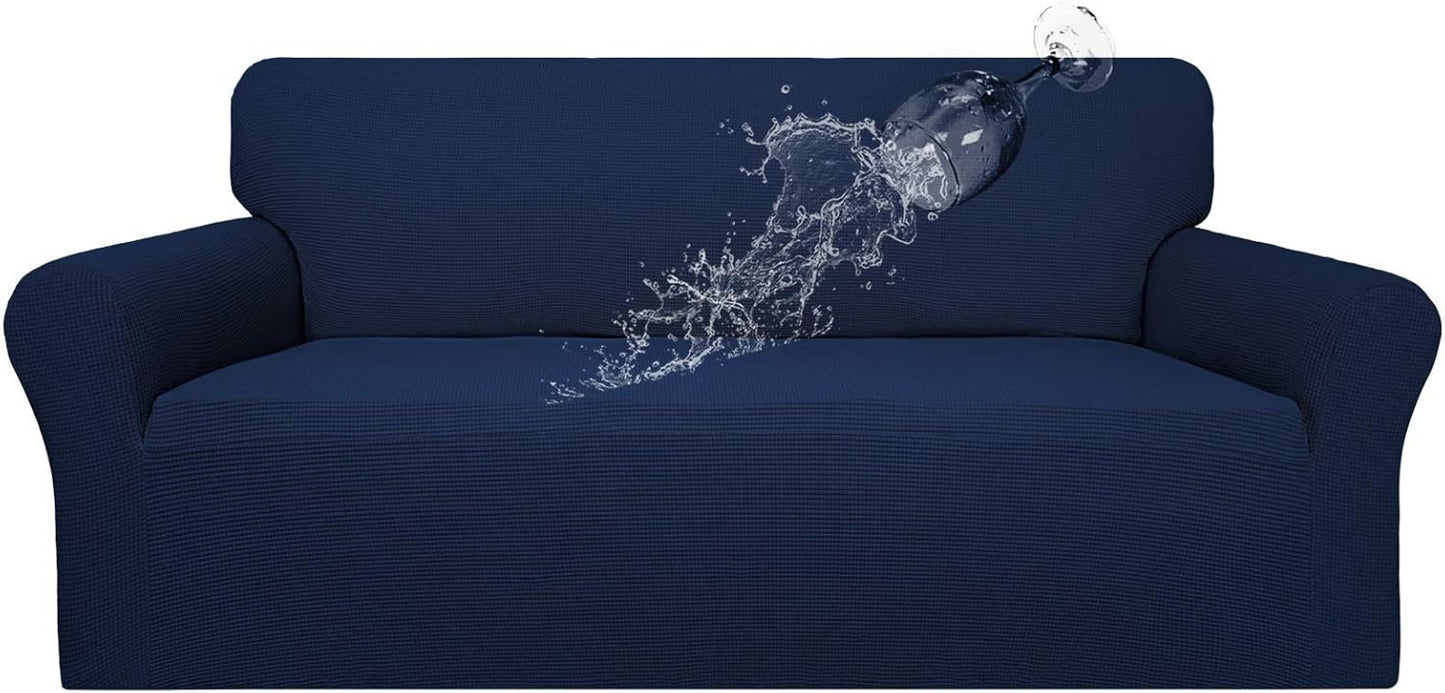 100% Waterproof Couch Cover for Pets and Kids - Navy Color