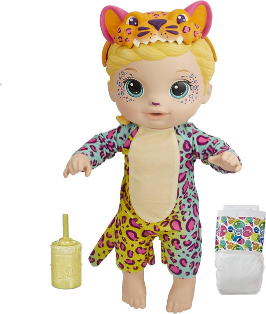 Baby Alive Rainbow Wildcats Doll - Leopard Toy with Drinks and Wets for Kids