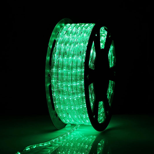 100Ft Blue LED Rope Lights for Outdoor and Indoor Decor