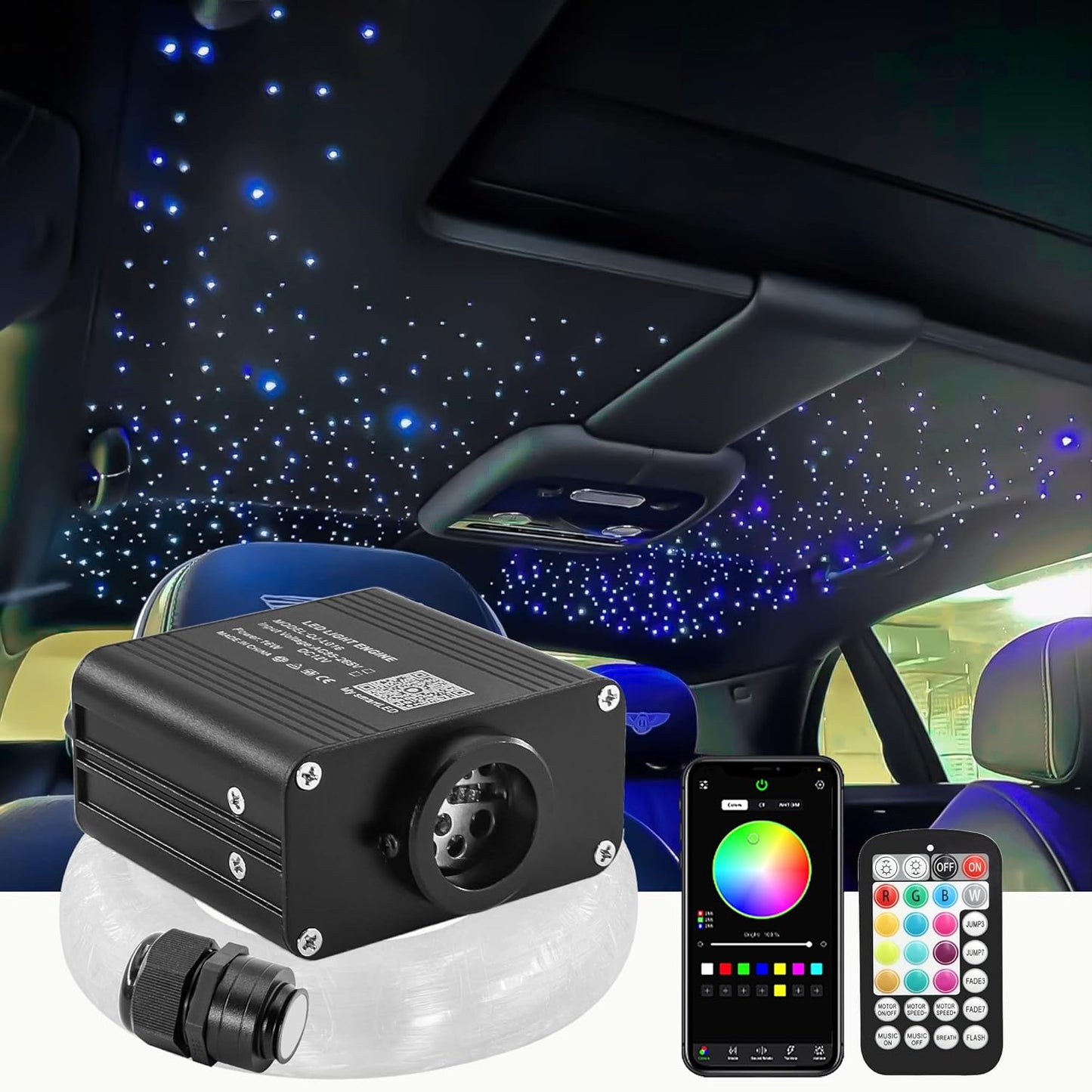 16W Twinkle Starlight Headliner Kit for Car Roof Use