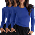 Neer 3 Pack Womens Underscrub Shirts Long Sleeve Crewneck Tops Shoes