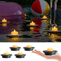 Solar Floating Pool Lights 5-Pack - Warm Candle-Like Glow for Pools