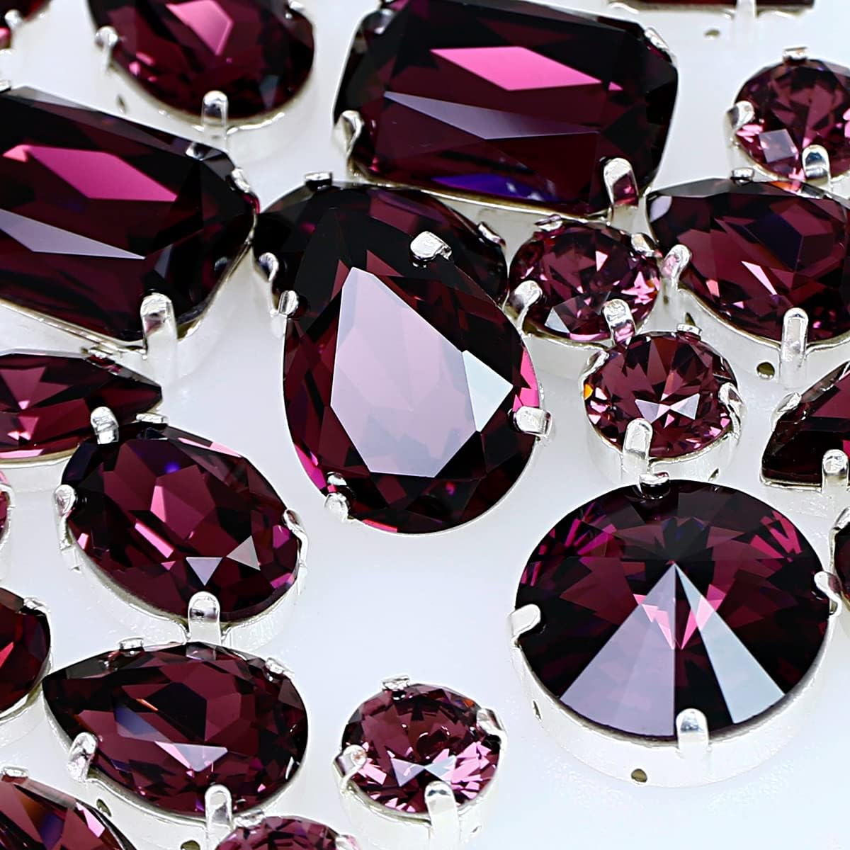 Sew On Rhinestones with Claw Setting for Jewelry Making DIY Crafts