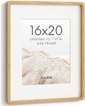 16x20 Picture Frame Natural Solid OAK Wood Frame - Timeless Display