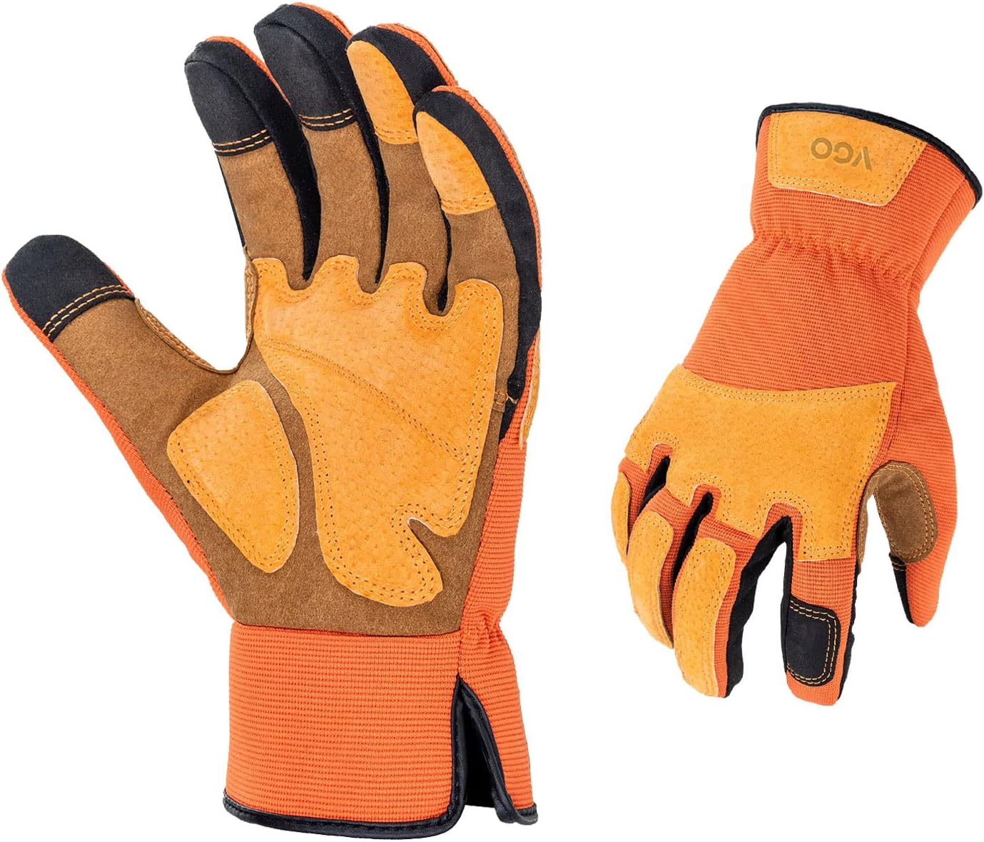 Vgo Gardening Gloves for Men - Puncture-proof, Touchscreen Use