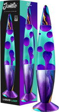 JAMBO 16ft Beautiful Lamp Teal with Purple Wax - Relaxing Liquid Light