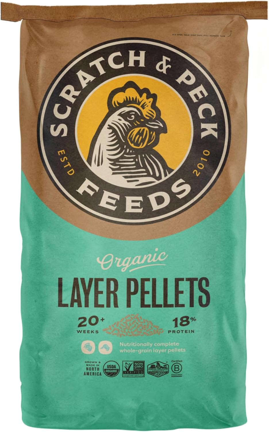 Scratch and Peck Feeds Whole Grain Layer Pellets for Chickens