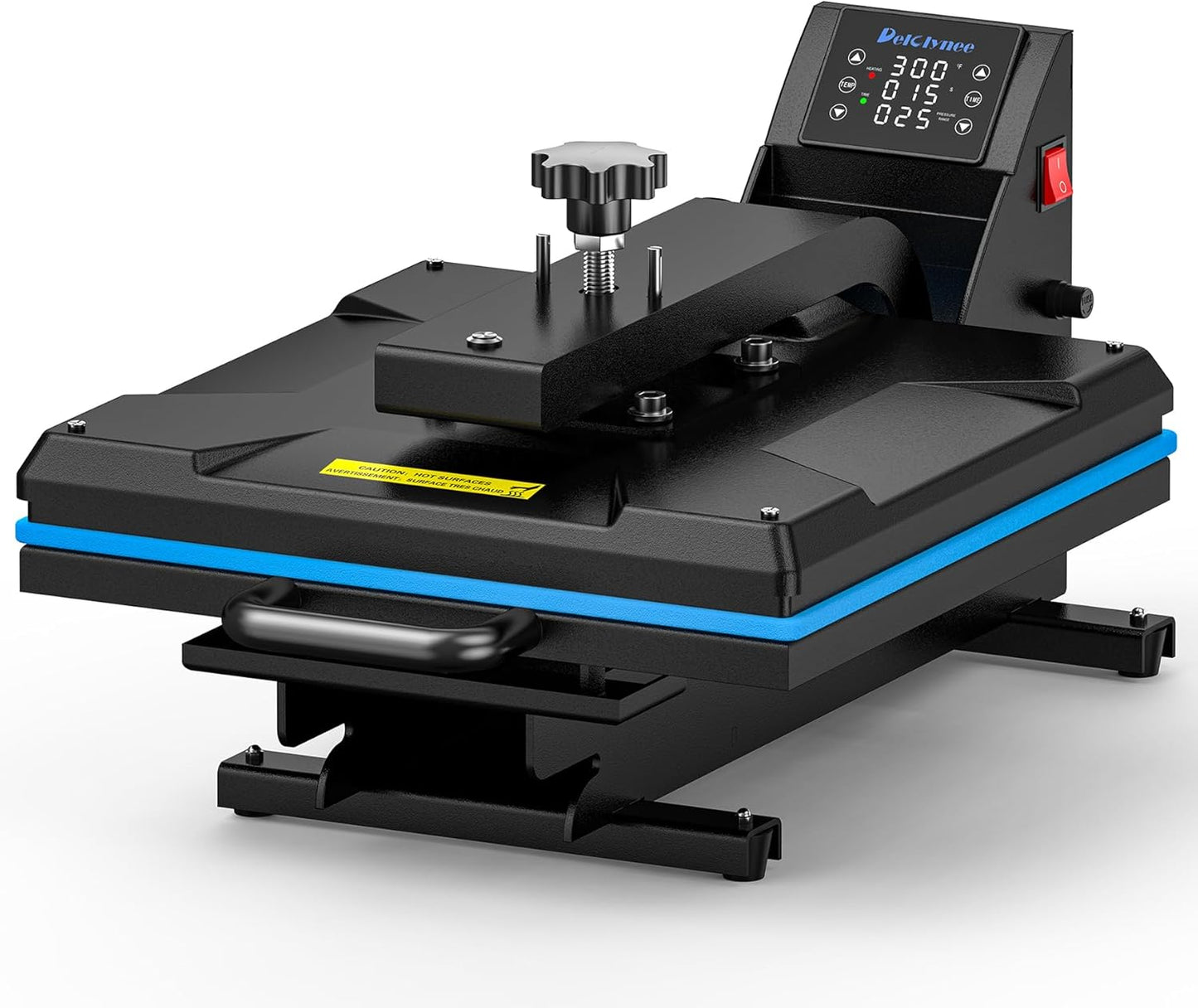 Delclynee Auto 15x15 Heat Press Machine for Sublimation Projects