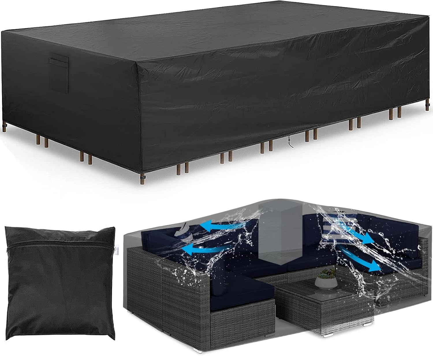 Patio Furniture Covers - Waterproof Outdoor Table and Chairs Cover
