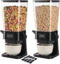 Cereal Dispenser Countertop with Bowls & Labels - Gentle Dispense