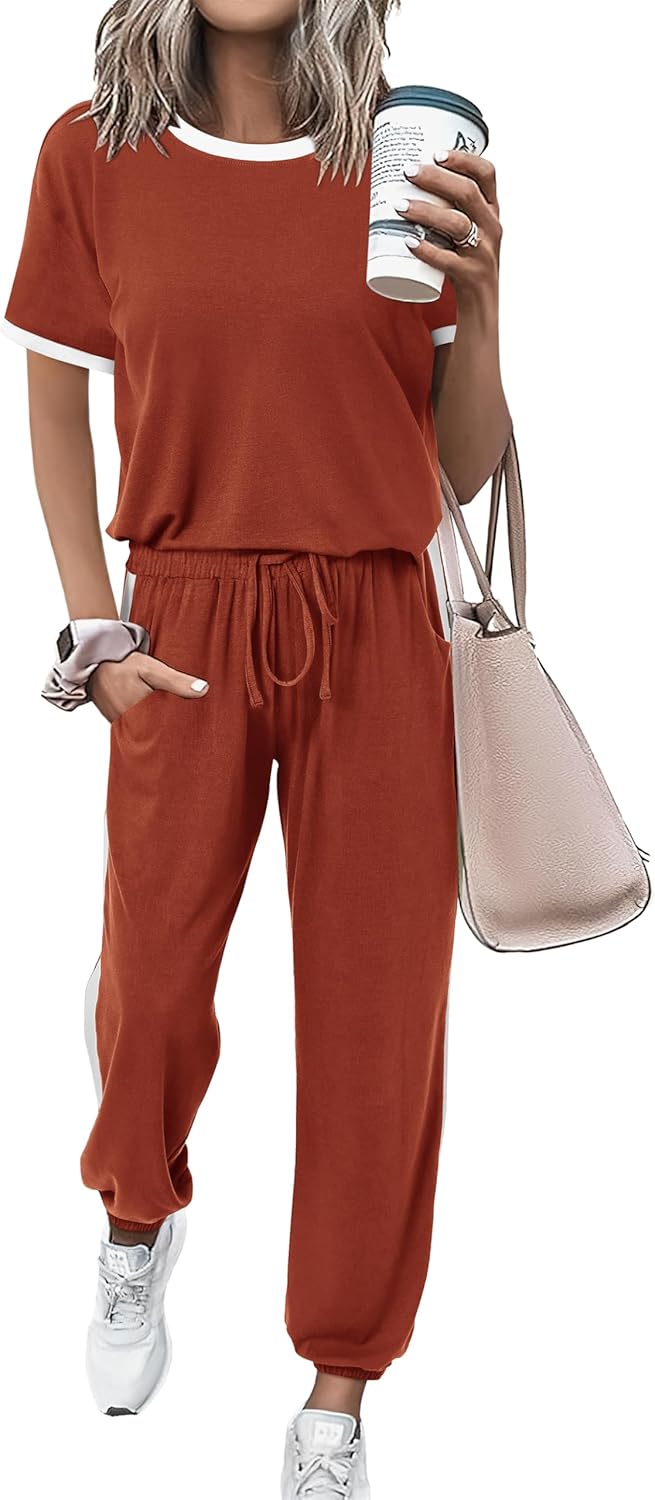MASCOMODA Womens 2 Piece Outfits for Summer Travel and Lounge