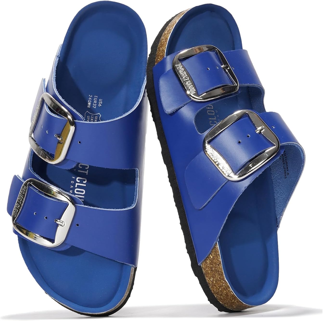 Project Cloud Genuine Leather Flat Sandals for Women 2025