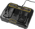 12V 20V 60V Max Battery Charger for Dewalt - Fast Dual Charger