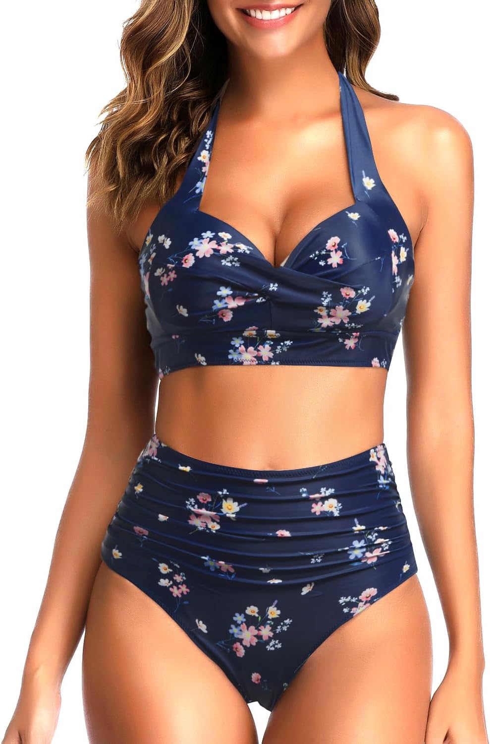Tempt Me Women Two Piece Swimsuit High Waisted Bikini Set